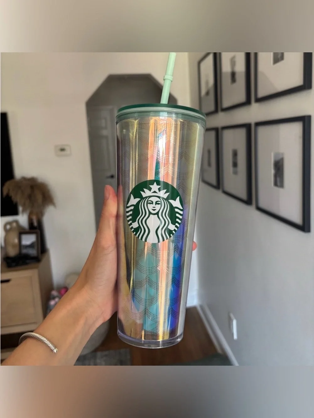 Starbucks Mermaid Scales Siren Iridescent Tumbler 24oz